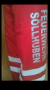 Schnittschutz Beinlinge rot EN 471 Pfanner One Size mit Feuerwehr Ortsname