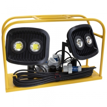 Preview: Dönges Scheinwerfercontainer-Set, 2 x 60 W LED