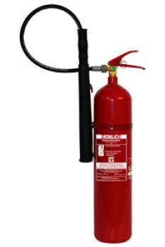 HEIMLICH® K 5 H-9 flaches Schneerohr Feuerlöscher, Kohlendioxidlöscher 5kg