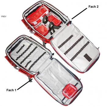 Notfallrucksack ''WasserStopp'' PROFI PLANE, rot, leer