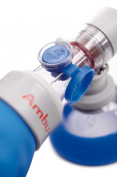 Preview: AMBU Mark IV Baby mit EMP, Beatmungsbeutel mit O2-Reservoirbeutel und Silikongesichtsmasken Gr. 0 und Gr. 0A