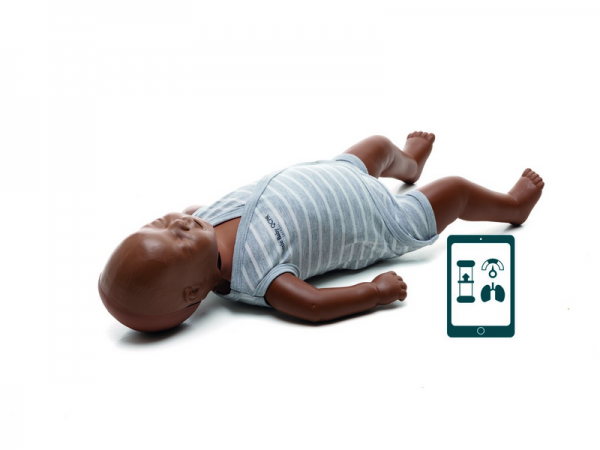Little Baby QCPR Reanimationspuppe, einzeln mit Feedback dunkelhäutig