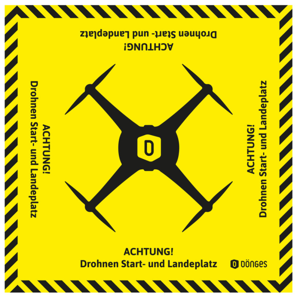 Dönges Bereitstellungsplane Drohnen-Landeplatz, 200 x 200 cm