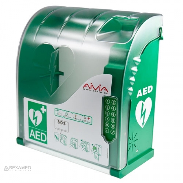 Aivia 210, AED Schutzschrank, Code/Badge, Sirene, Heizung
