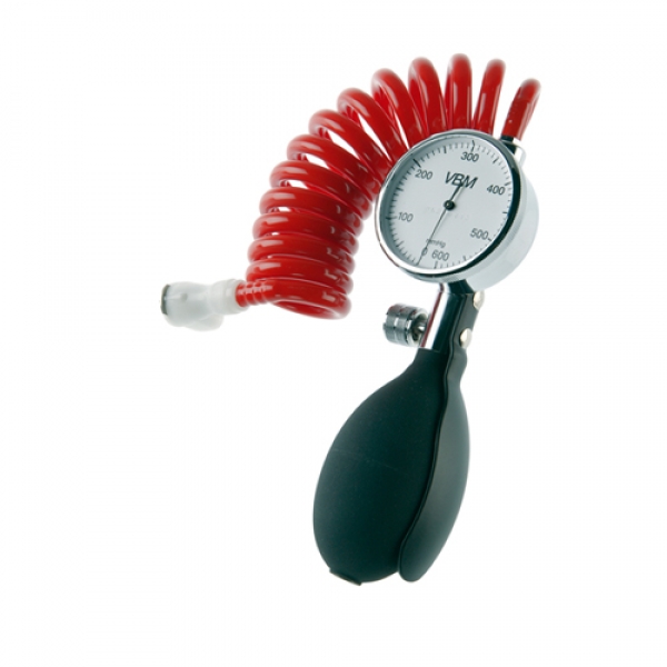 Tourniquet-Manometer mit Gebläseball, roter Schlauch